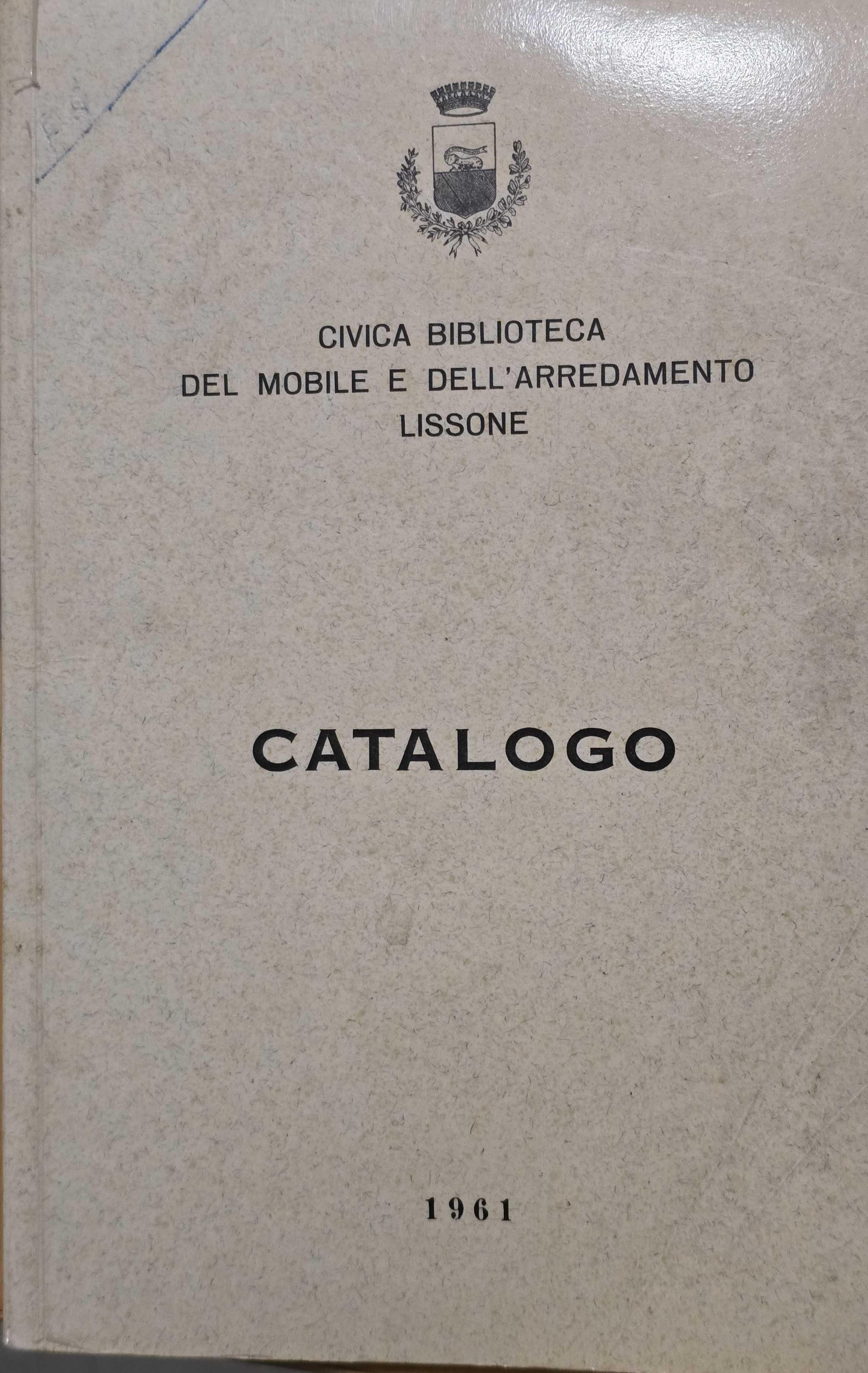 Catalogo Civica Biblioteca del Mobile 1961