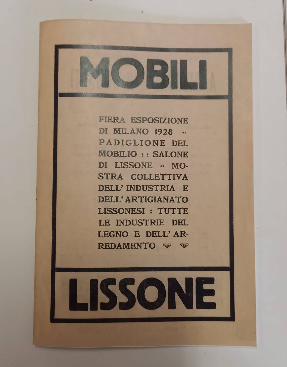 Copertina libretto Fiera Milano 1928
